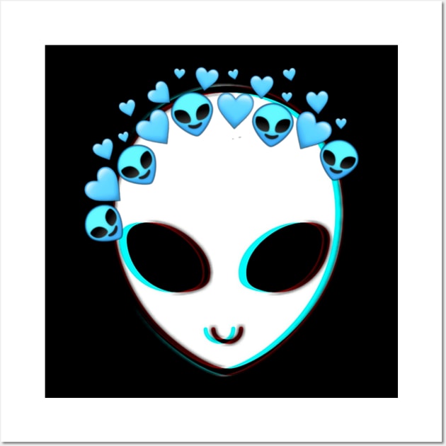 cute alien Wall Art by artby-shikha